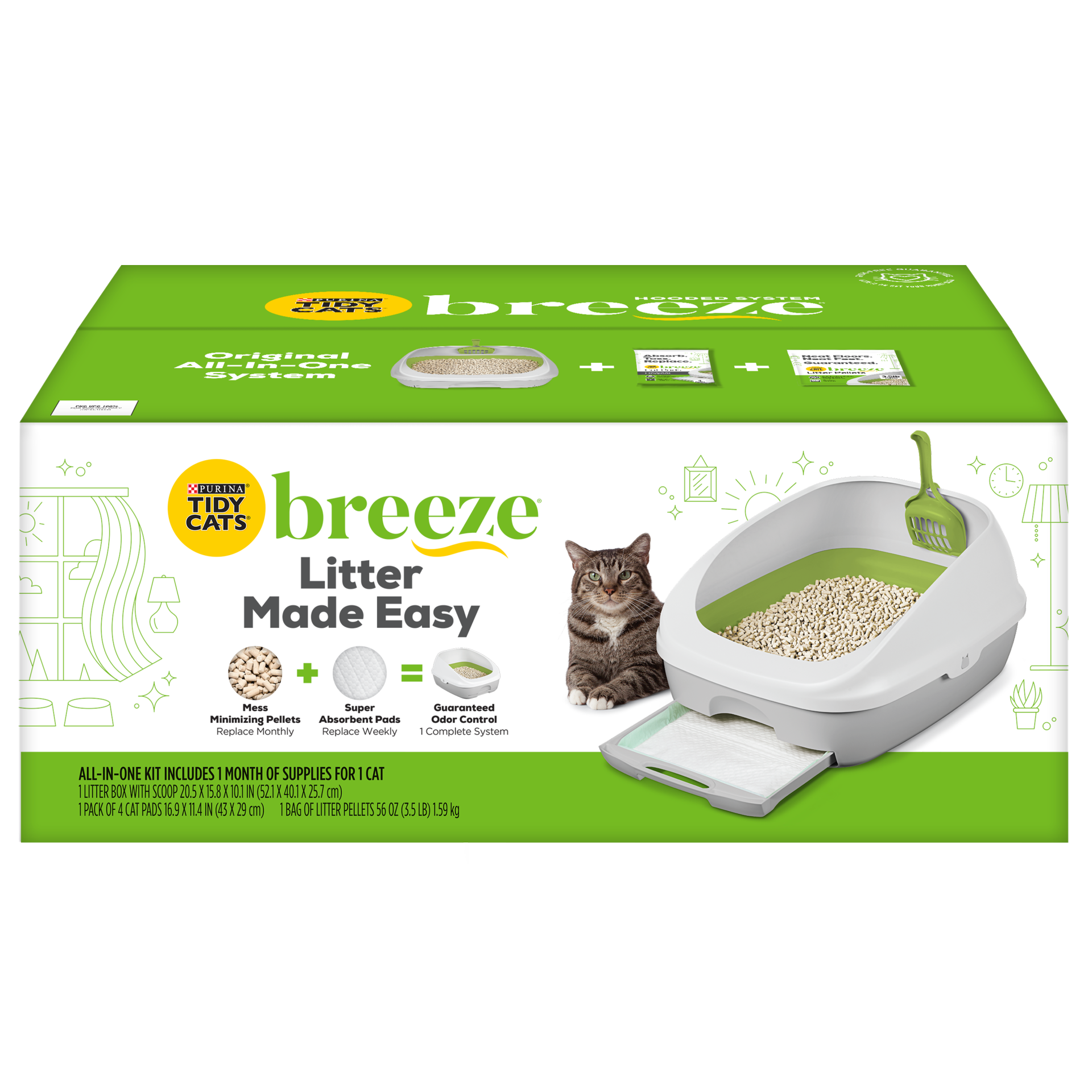 Purina Tidy Cats Breeze Cat Litter Box Starter Kit For Multiple Cats 1 Ct Shipt 4475