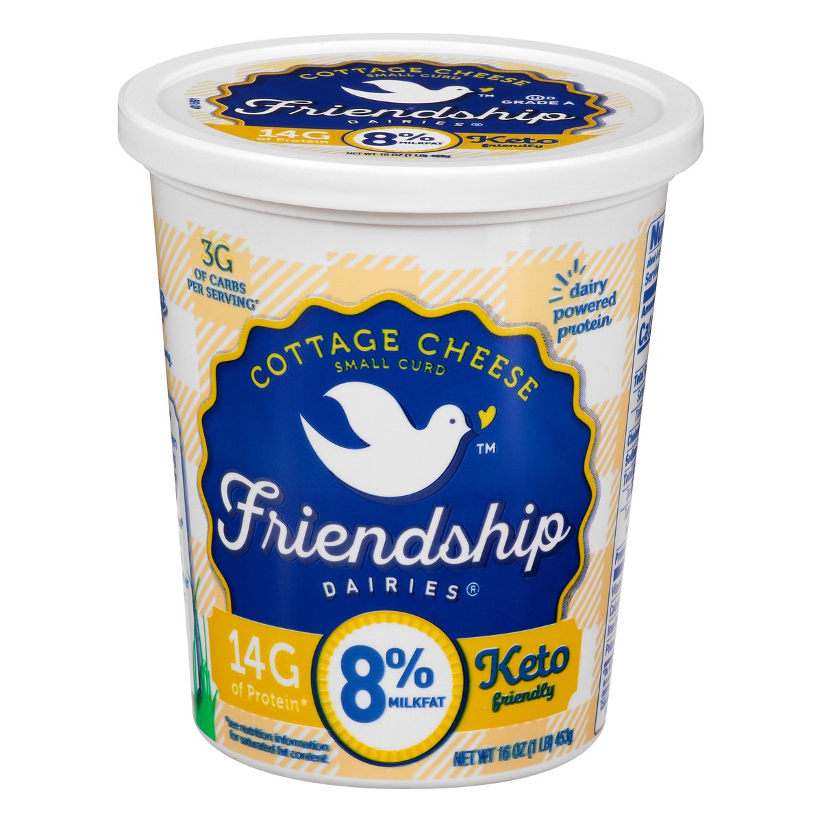 slide 1 of 10, Friendship Dairies Cottage Cheese, Small Curd, 8% Milkfat, 16 oz