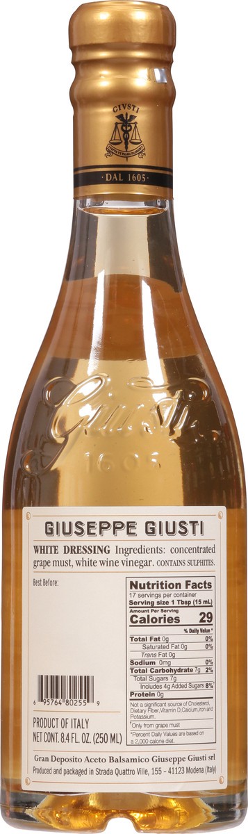 slide 9 of 13, Giuseppe Giusti Sweet and Sour White Condiment 8.4 fl oz, 8.4 fl oz