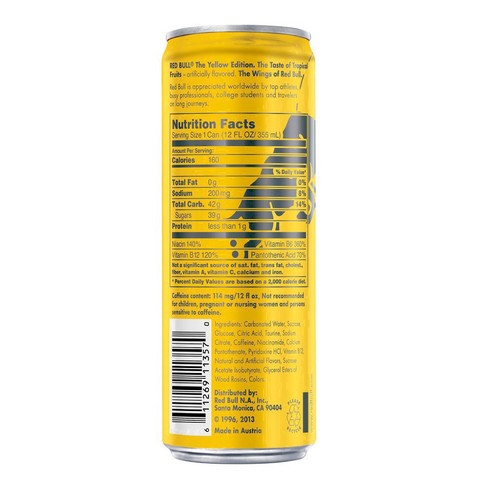slide 62 of 65, Red Bull The Yellow Edition Tropical Energy Drink 12 fl oz, 12 fl oz