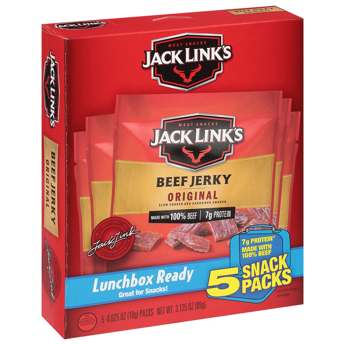 slide 9 of 9, Jack Link's 3.125Oz Jack Link's Original Beef Jerky 1/1 Count Consumer Unit, 3.12 oz