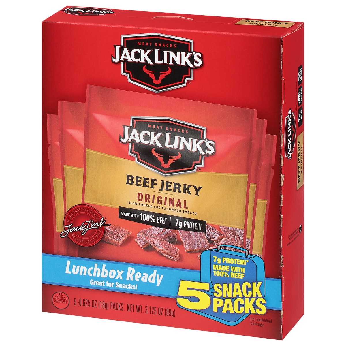 slide 2 of 9, Jack Link's 3.125Oz Jack Link's Original Beef Jerky 1/1 Count Consumer Unit, 3.12 oz