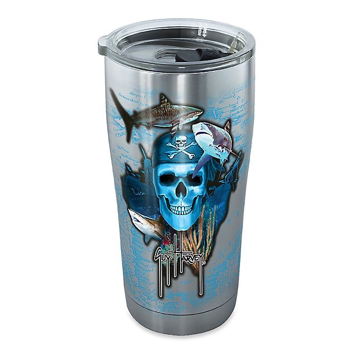 slide 1 of 1, Tervis Guy Harvey Pirate Skulls Stainless Steel Tumbler, 20 oz