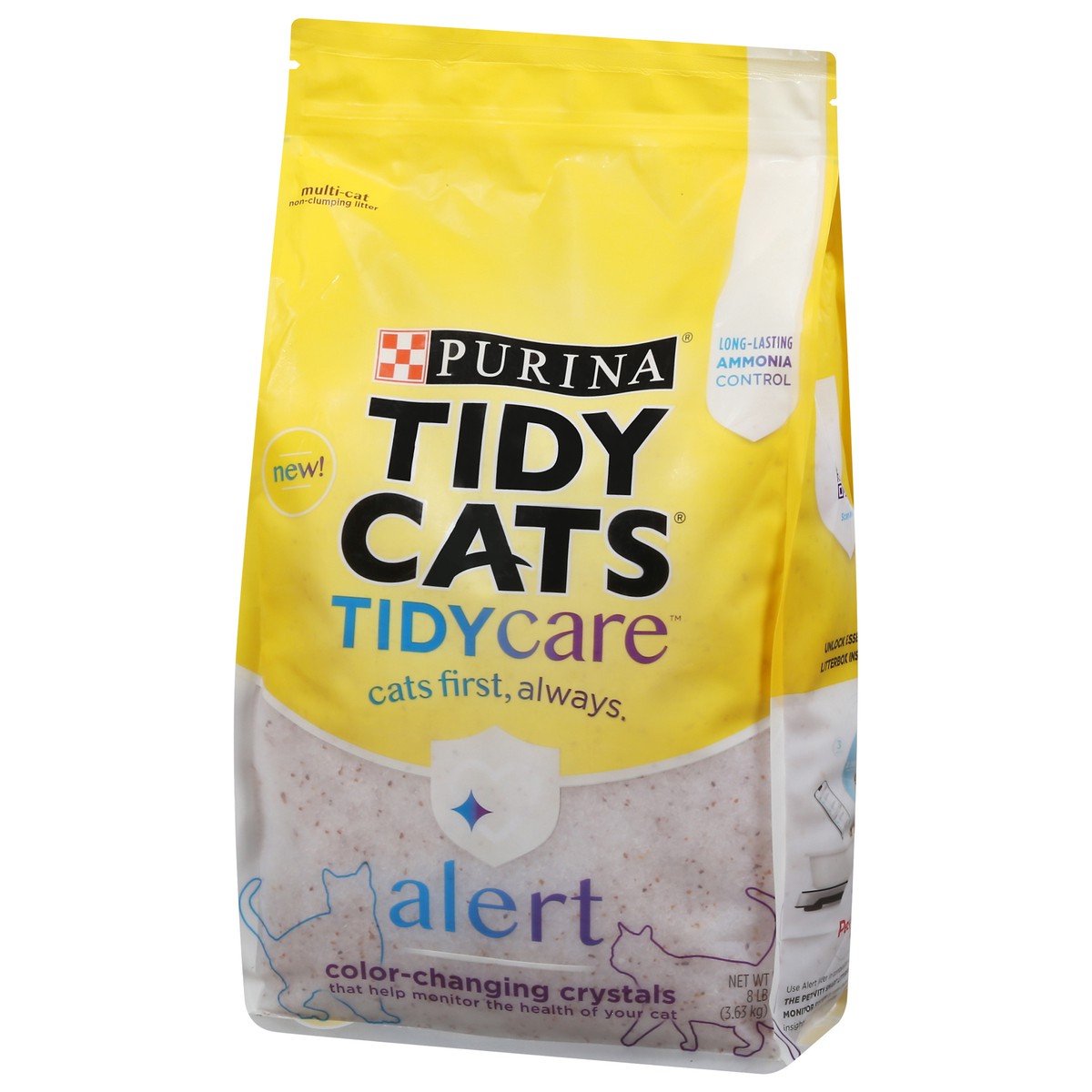 slide 6 of 9, Tidy Cats Purina Tidy Cats Tidy Care Alert Litter with Silica Crystals, 8 lb