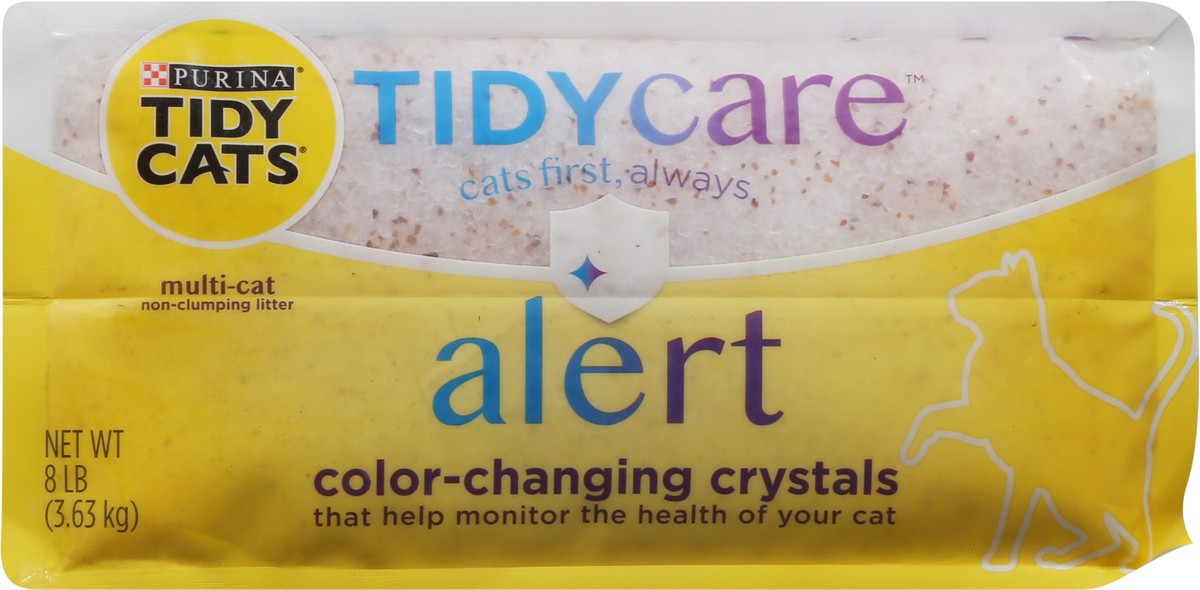 slide 2 of 9, Tidy Cats Purina Tidy Cats Tidy Care Alert Litter with Silica Crystals, 8 lb