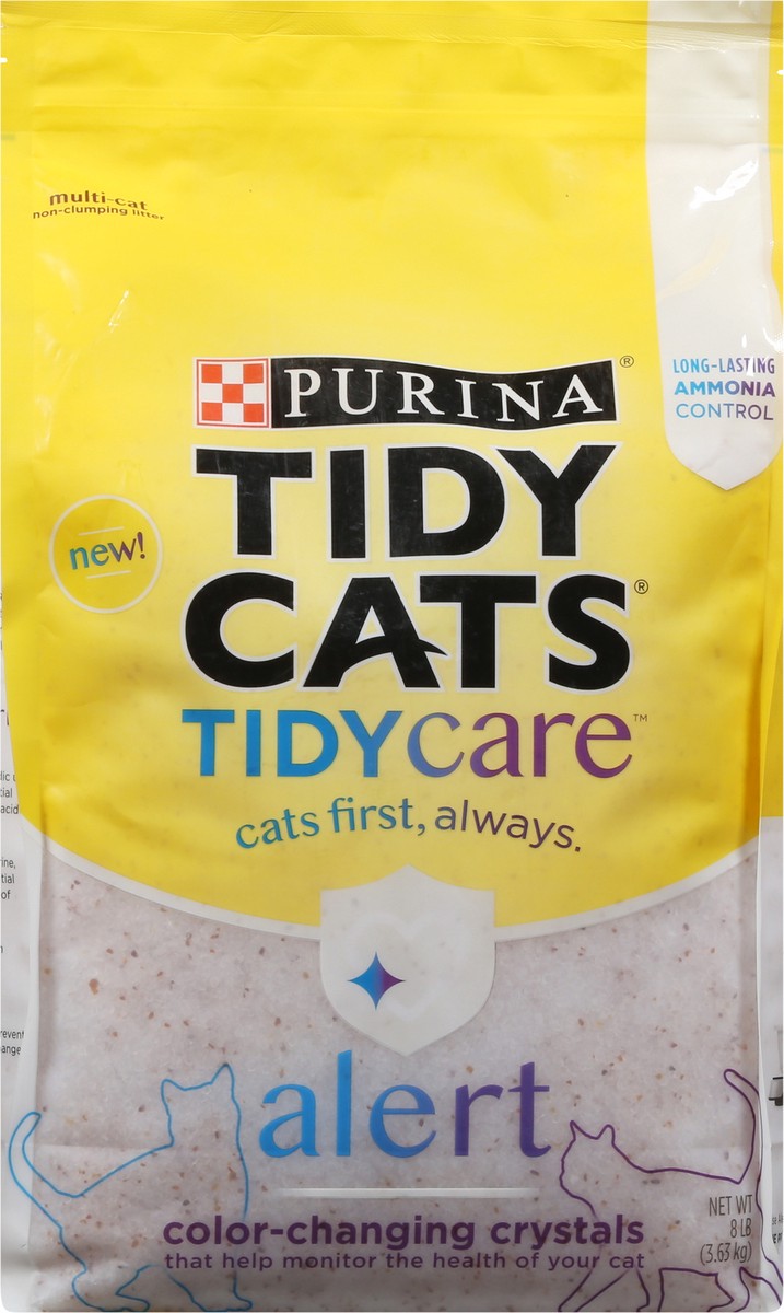 slide 9 of 9, Tidy Cats Purina Tidy Cats Tidy Care Alert Litter with Silica Crystals, 8 lb