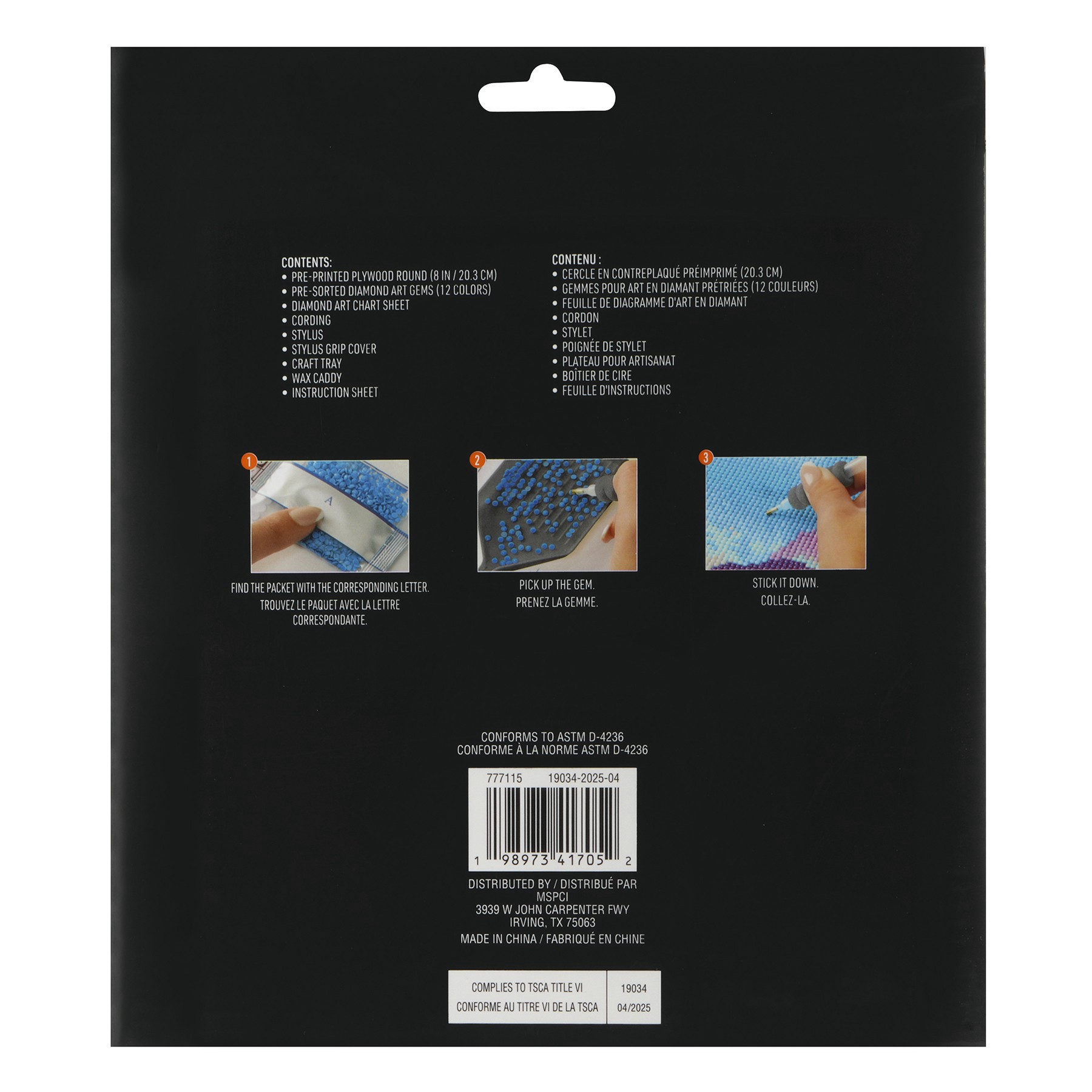 slide 3 of 4, 8" Boo Cat Round Wood Plaque Diamond Art Kit By Make Market, 8 in