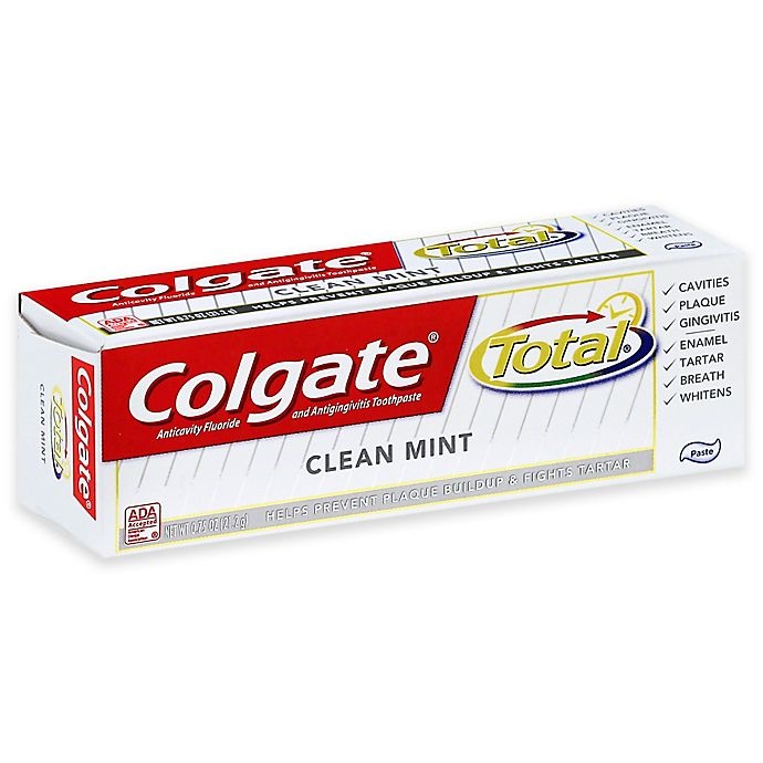 slide 1 of 1, Colgate Total Clean Mint Travel Size Toothpaste, 0.75 Ounce, 0.75 oz