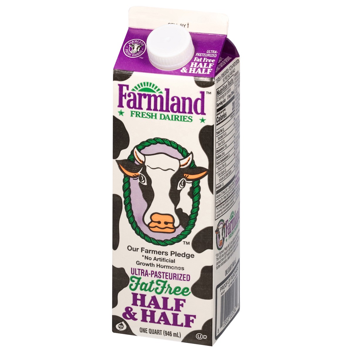 slide 14 of 14, Farmland Fat Free Half & Half 1 qt, 1 qt