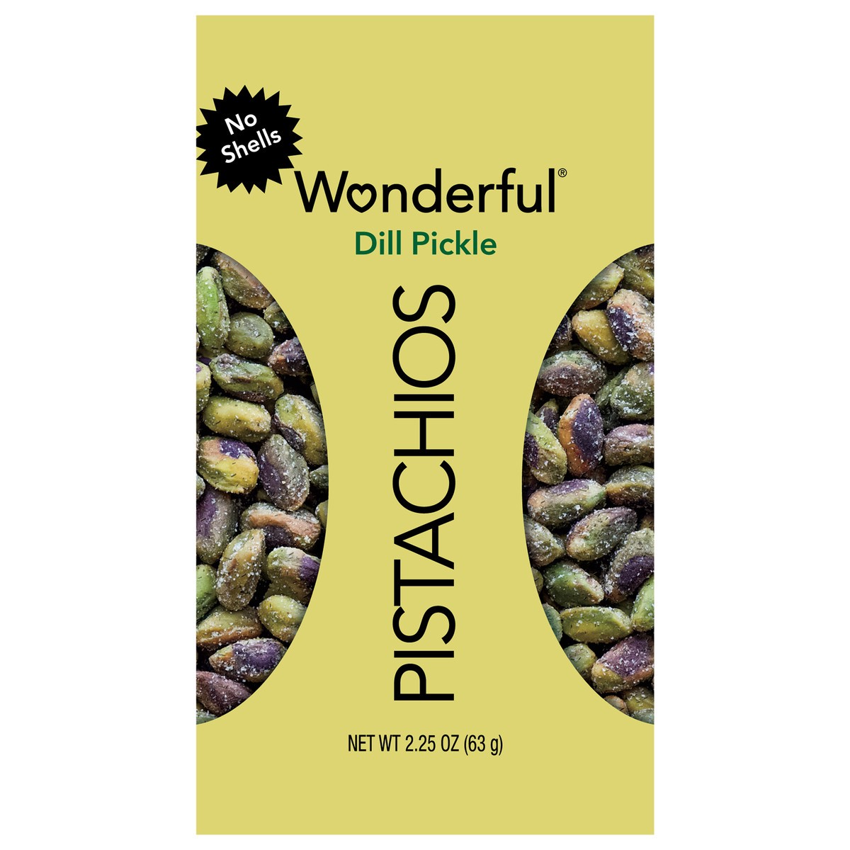 slide 1 of 8, Wonderful Pistachios, No Shells Dill Pickle Nuts, 2.25 Ounce Bag, 2.25 oz