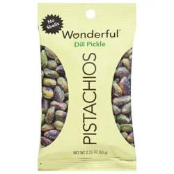 Wonderful Pistachios, No Shells Dill Pickle Nuts, 2.25 Ounce Bag