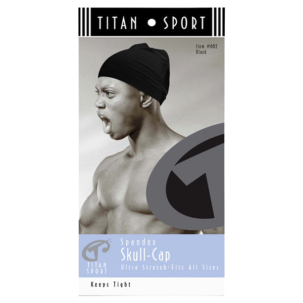 slide 1 of 1, Titan Sport Spandex Skull Cap, Black, 1 ct