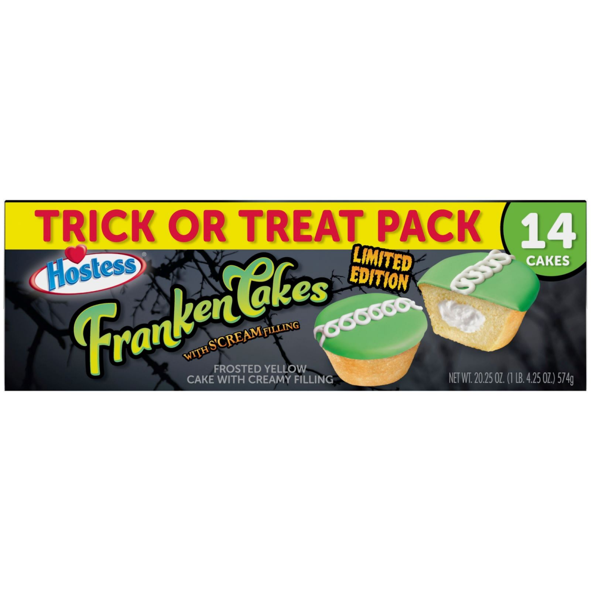 slide 1 of 9, Hostess LTO Franken Cakes 14ct 20.25oz, 14 ct, 20.25 oz