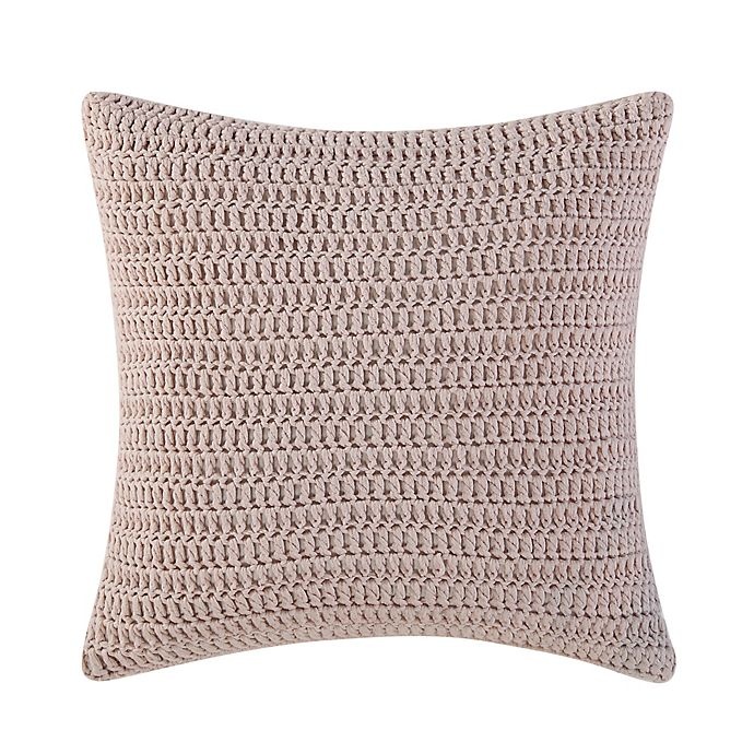 slide 1 of 1, Brooklyn Loom Jackson Pleat Square Throw Pillow - Blush, 1 ct