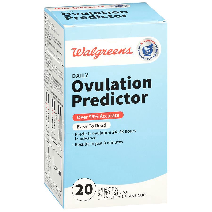 slide 3 of 3, Walgreens Daily Ovulation Predictor Test Strips, 20 ct