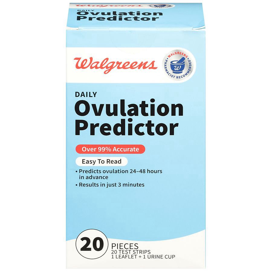 slide 1 of 3, Walgreens Daily Ovulation Predictor Test Strips, 20 ct