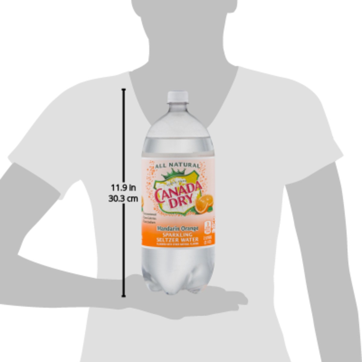 slide 5 of 9, Canada Dry Mandarin Orange Sparkling Seltzer Water - 2 liter, 2 liter