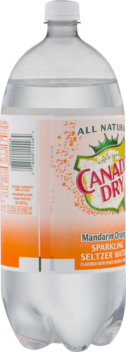 slide 3 of 9, Canada Dry Mandarin Orange Sparkling Seltzer Water - 2 liter, 2 liter