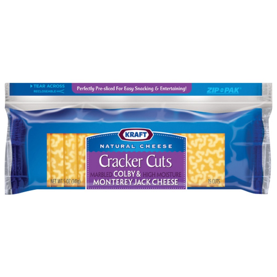 slide 1 of 1, Kraft Natural Colby & Monterey Jack Cracker Cuts, 15 ct; 5 oz