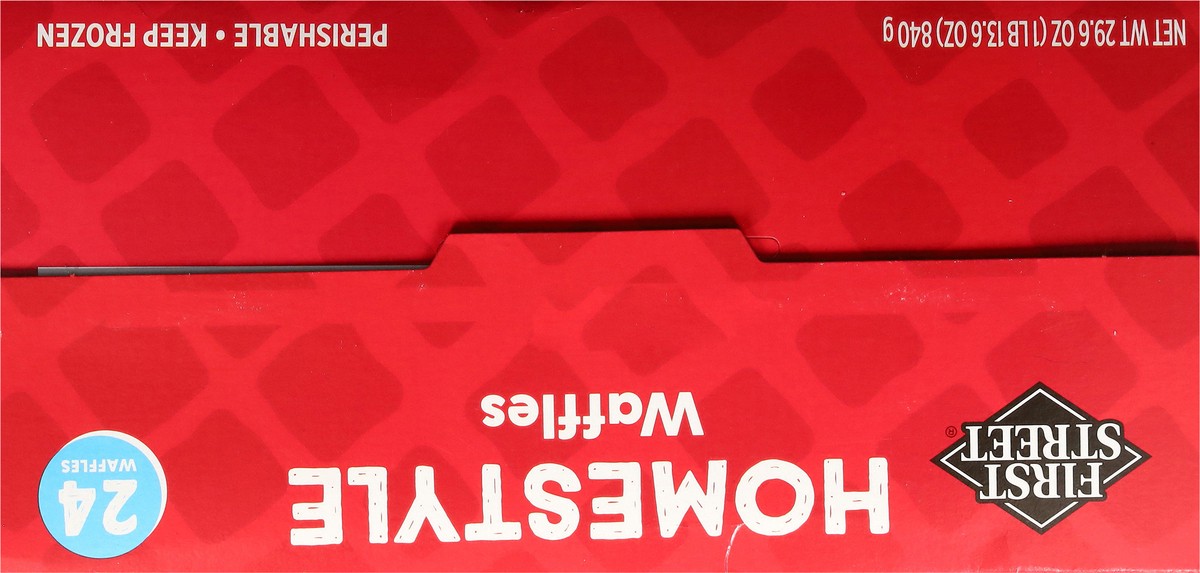 slide 8 of 13, First Street Homestyle Waffles, 24 ct