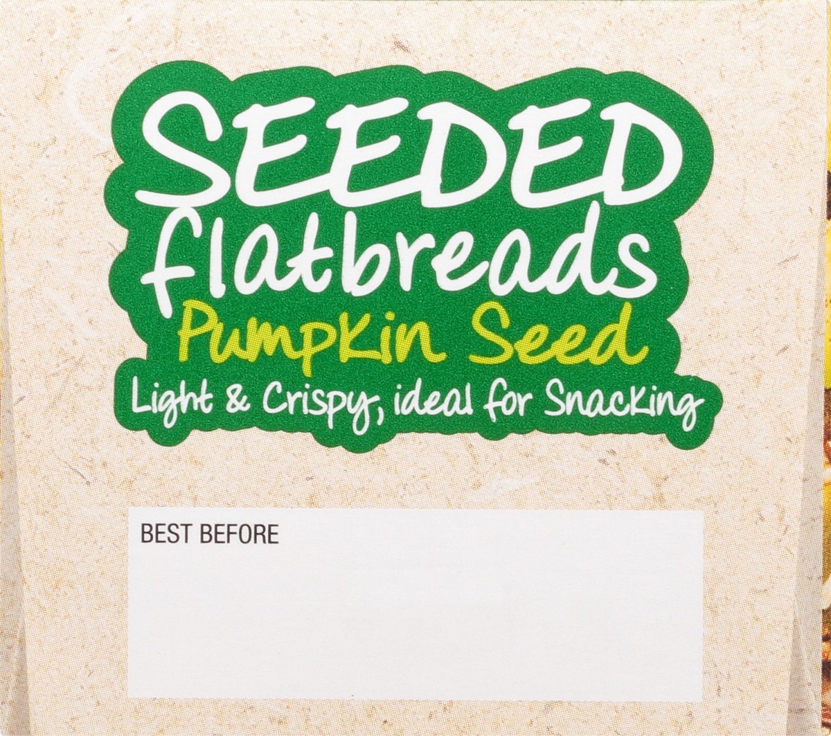 slide 4 of 9, 2S Company Seeded Flatbread Pumpkin, 3.5 oz