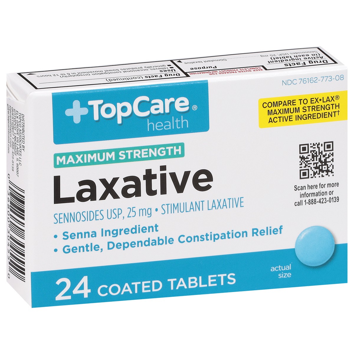 slide 3 of 9, TopCare Top Care Laxative Maximum Strength 24 Pack, 24 ct