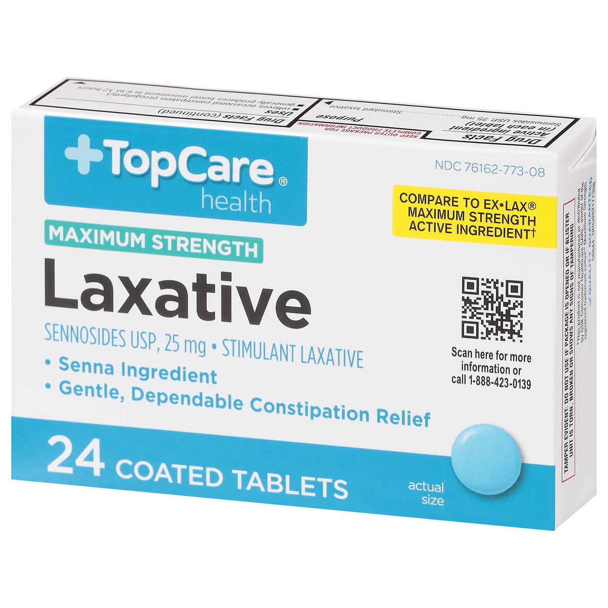 slide 8 of 9, TopCare Top Care Laxative Maximum Strength 24 Pack, 24 ct