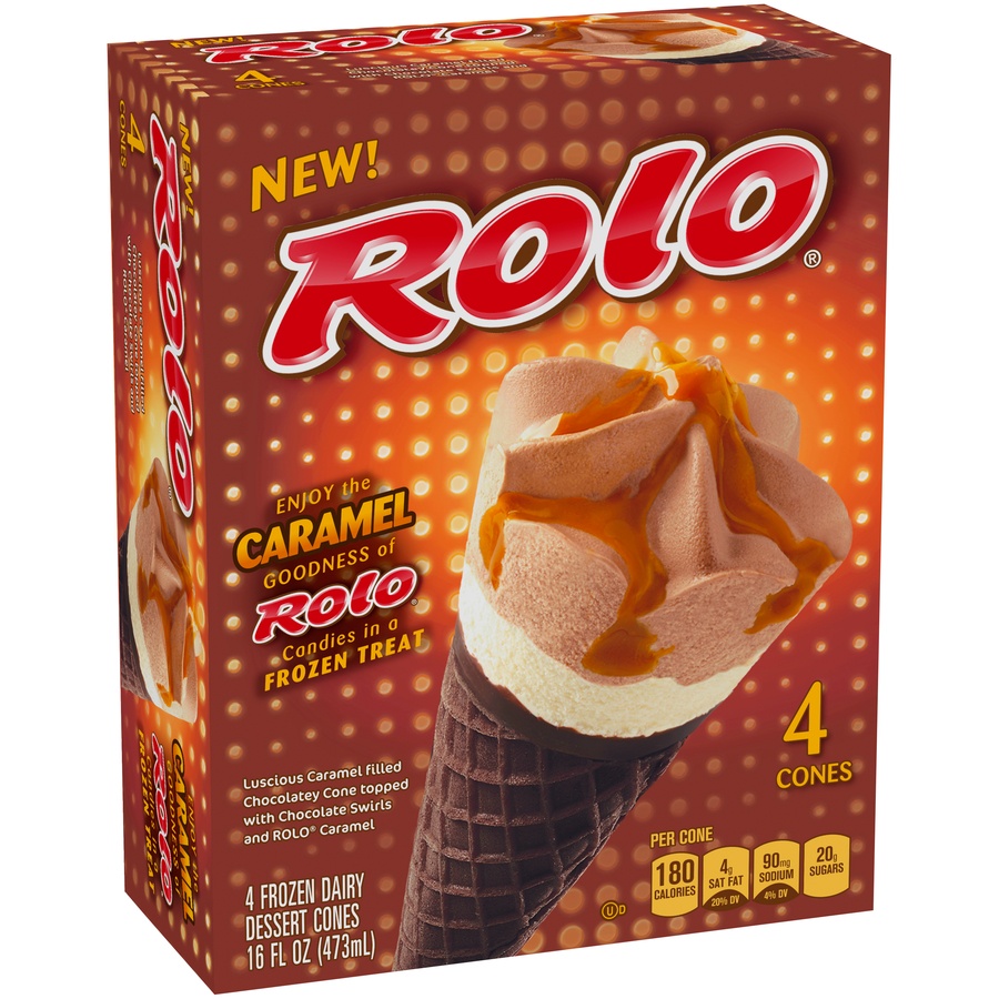 slide 2 of 8, Rolo Ice Cream Cones, 4 ct; 4 fl oz