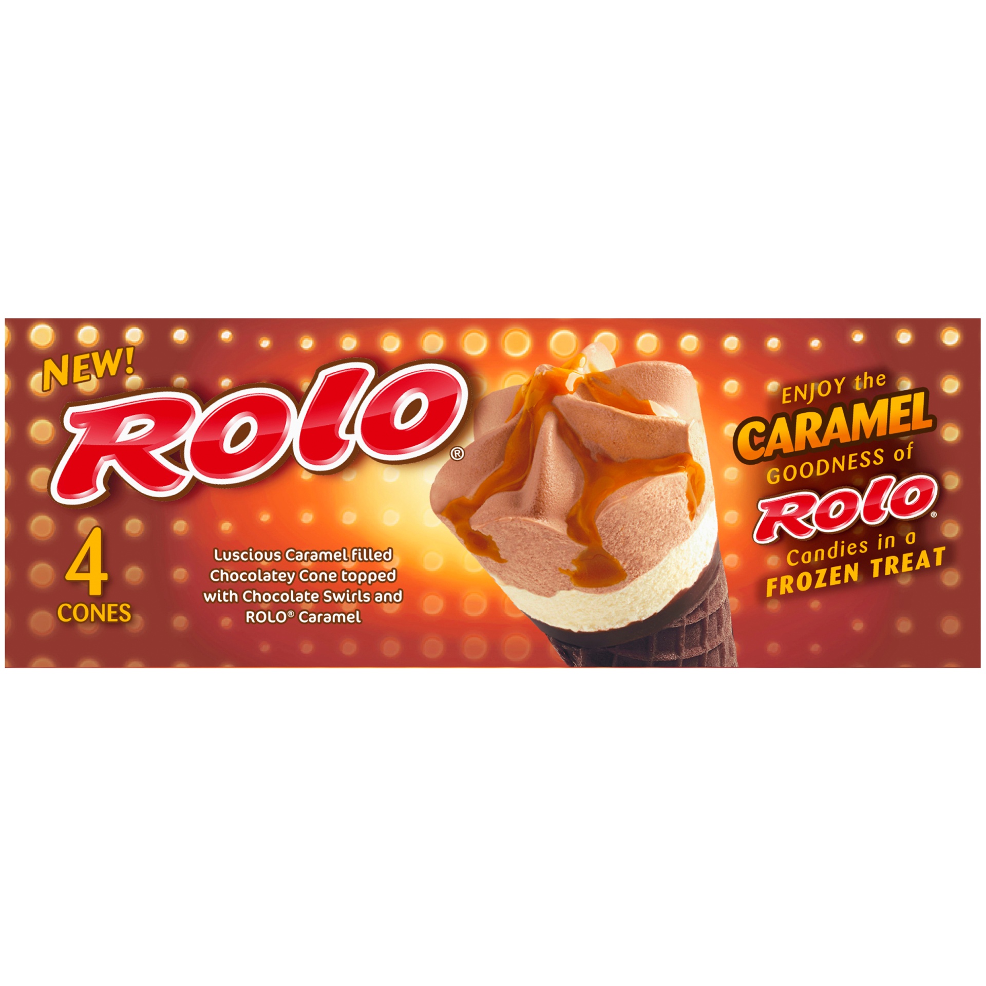slide 4 of 8, Rolo Ice Cream Cones, 4 ct; 4 fl oz