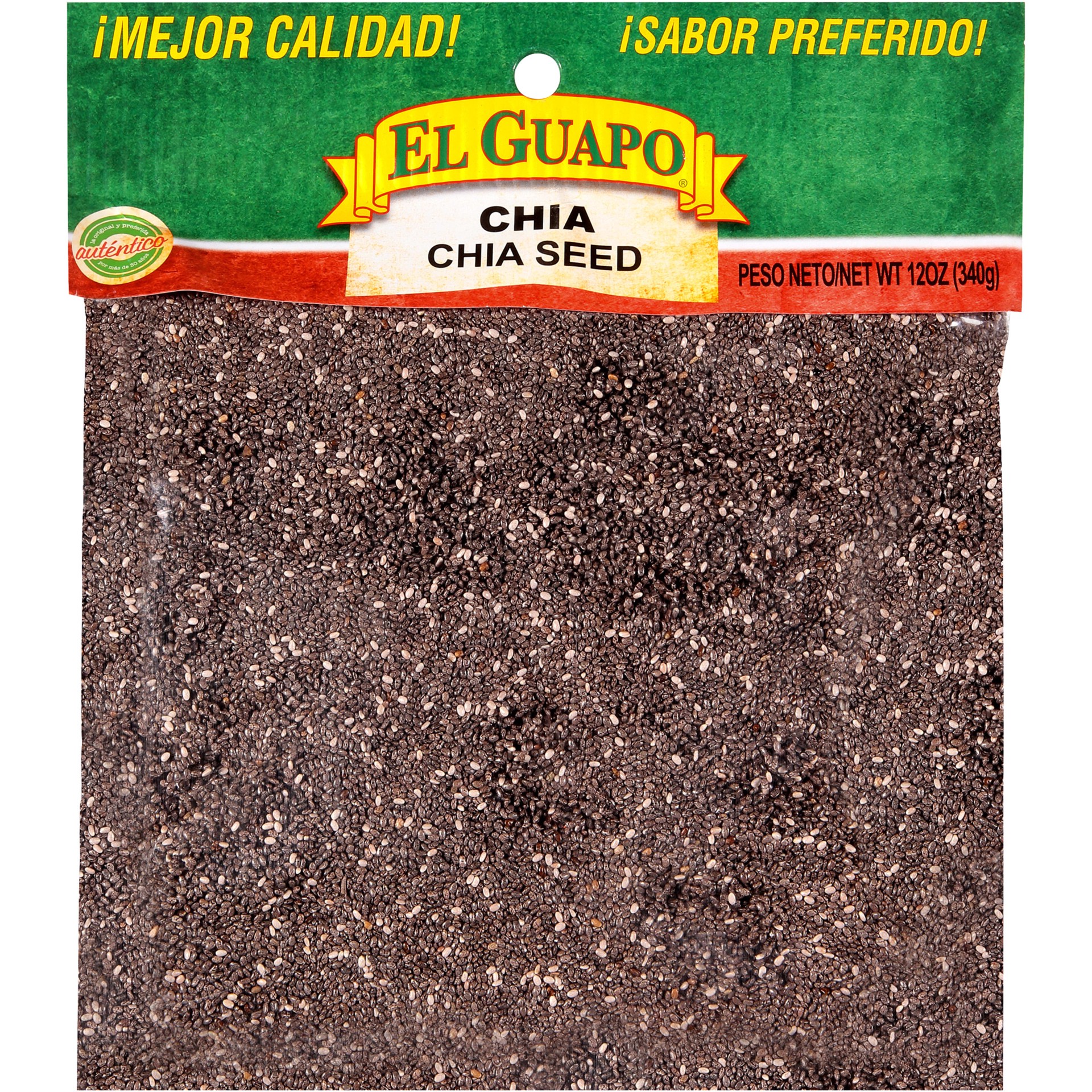 slide 1 of 5, El Guapo Whole Chia Seed (Semilla de Chia Entera), 12 oz, 12 oz