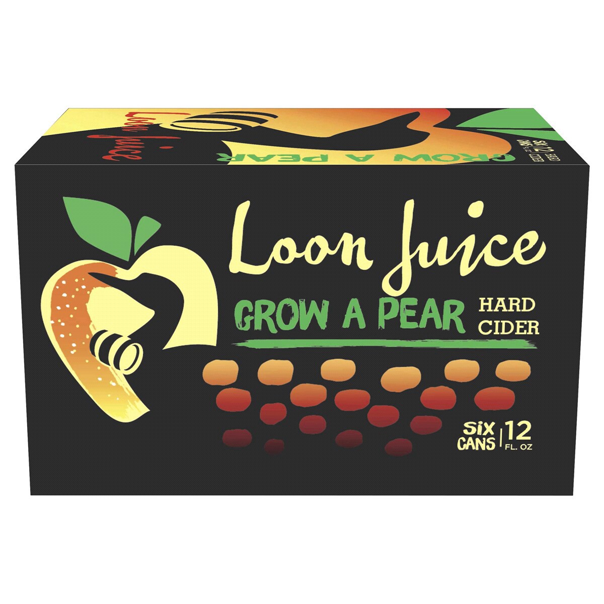 slide 1 of 5, Loon Juice Cider Pear - 6 ct; 12 oz, 6 ct; 12 oz