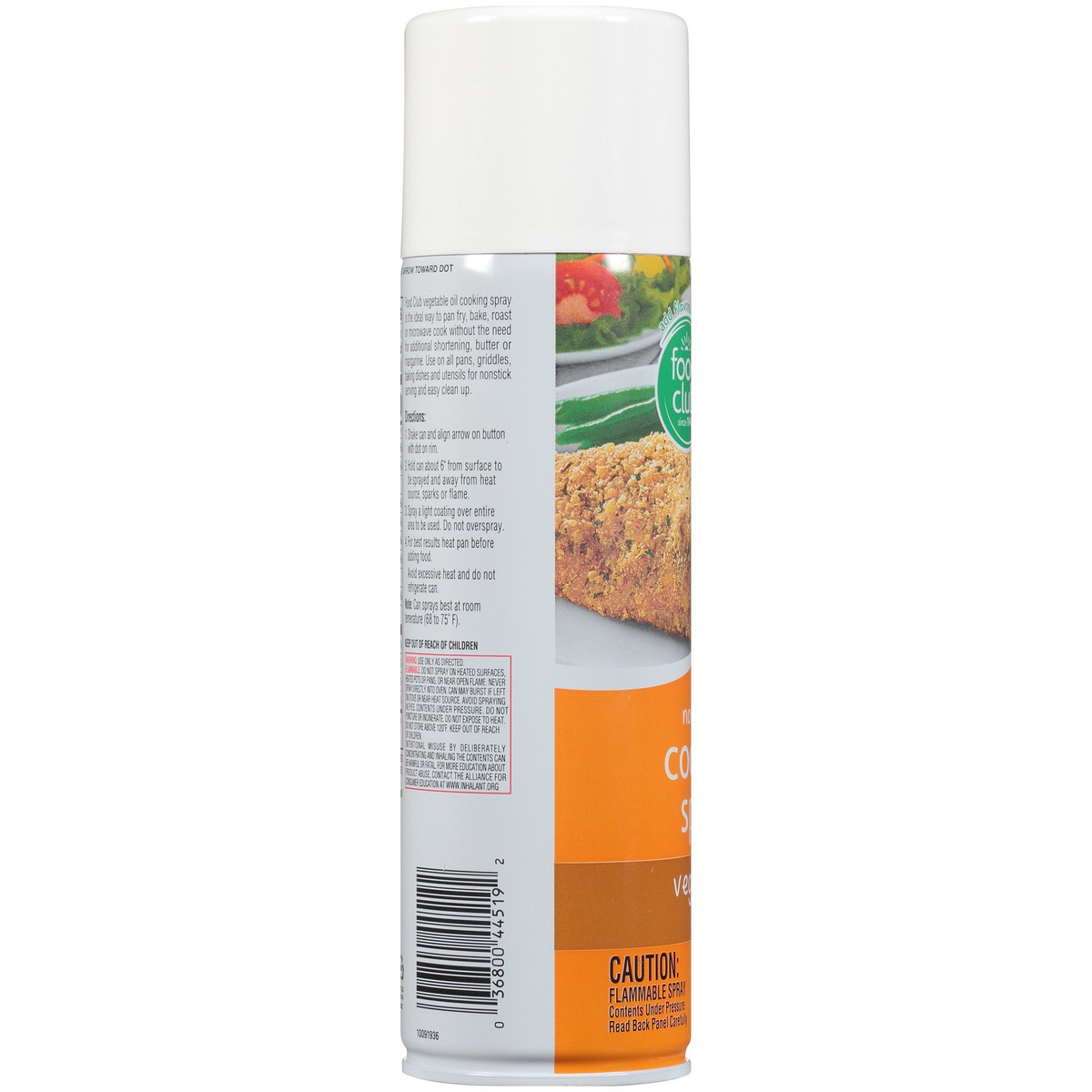 slide 7 of 10, Food Club Vegetable Oil Non-stick Cooking Spray, 16 oz