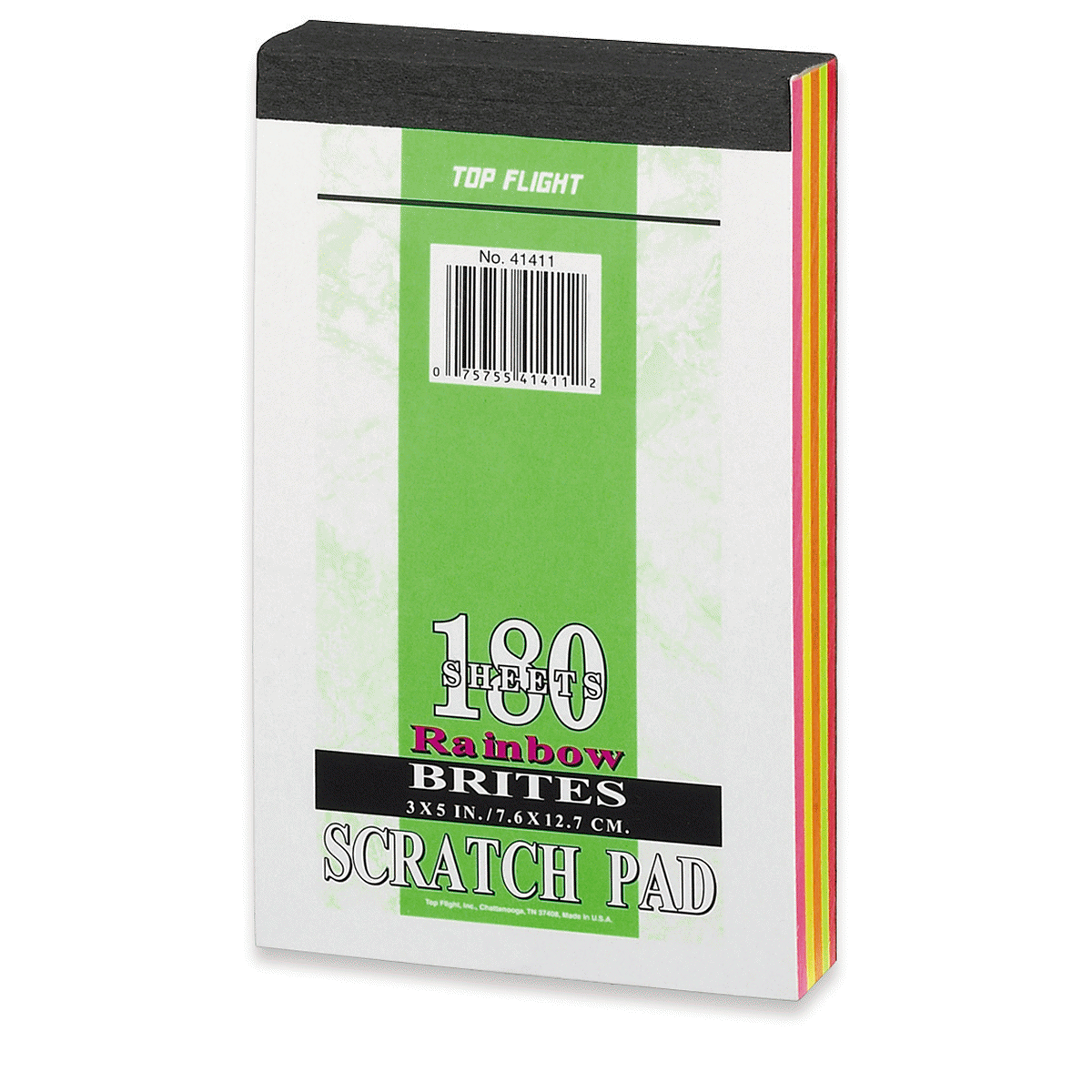 slide 1 of 1, Top Flight Multicolor Scratch Pad, 180 sheet; 3 in x 5 in