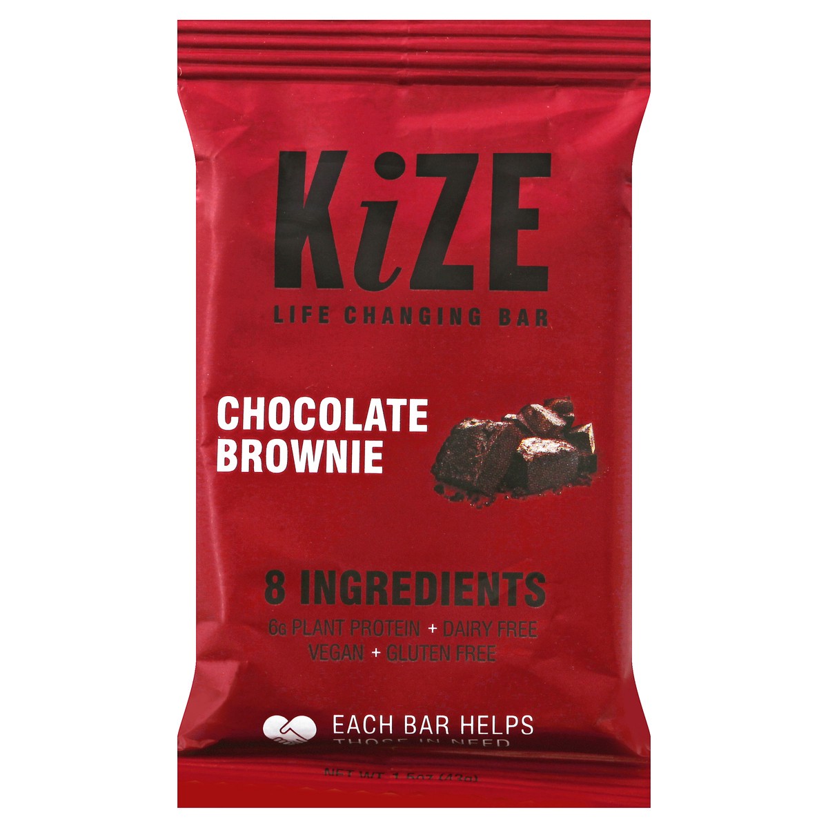 KiZE Bar, Chocolate Brownie 1.5 oz Shipt