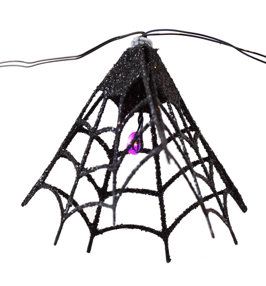 slide 1 of 1, Holiday Home Spider Web Lights, 1 ct