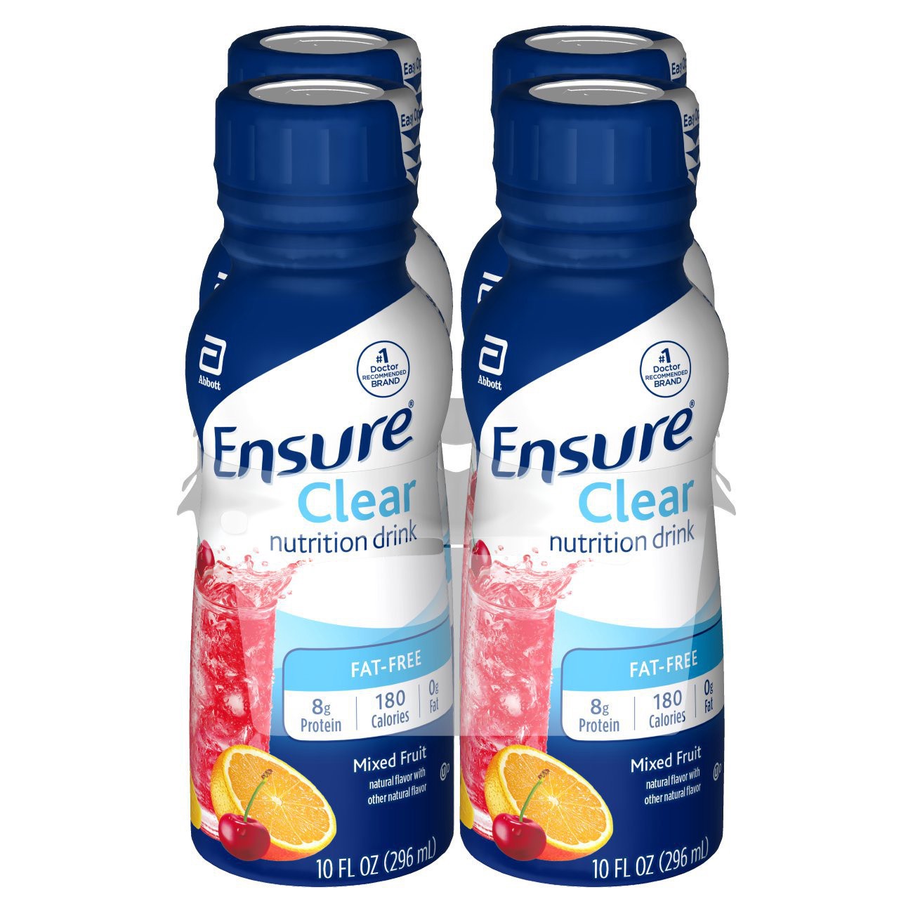 slide 9 of 10, Ensure Clear Nutrition Drink Mixed Fruit Ready-to-Drink 4-10 fl oz Bottles, 4 ct