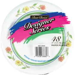 Best Choice Designer Paper Plates