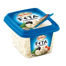 Président Feta Crumbles Plain , 6oz