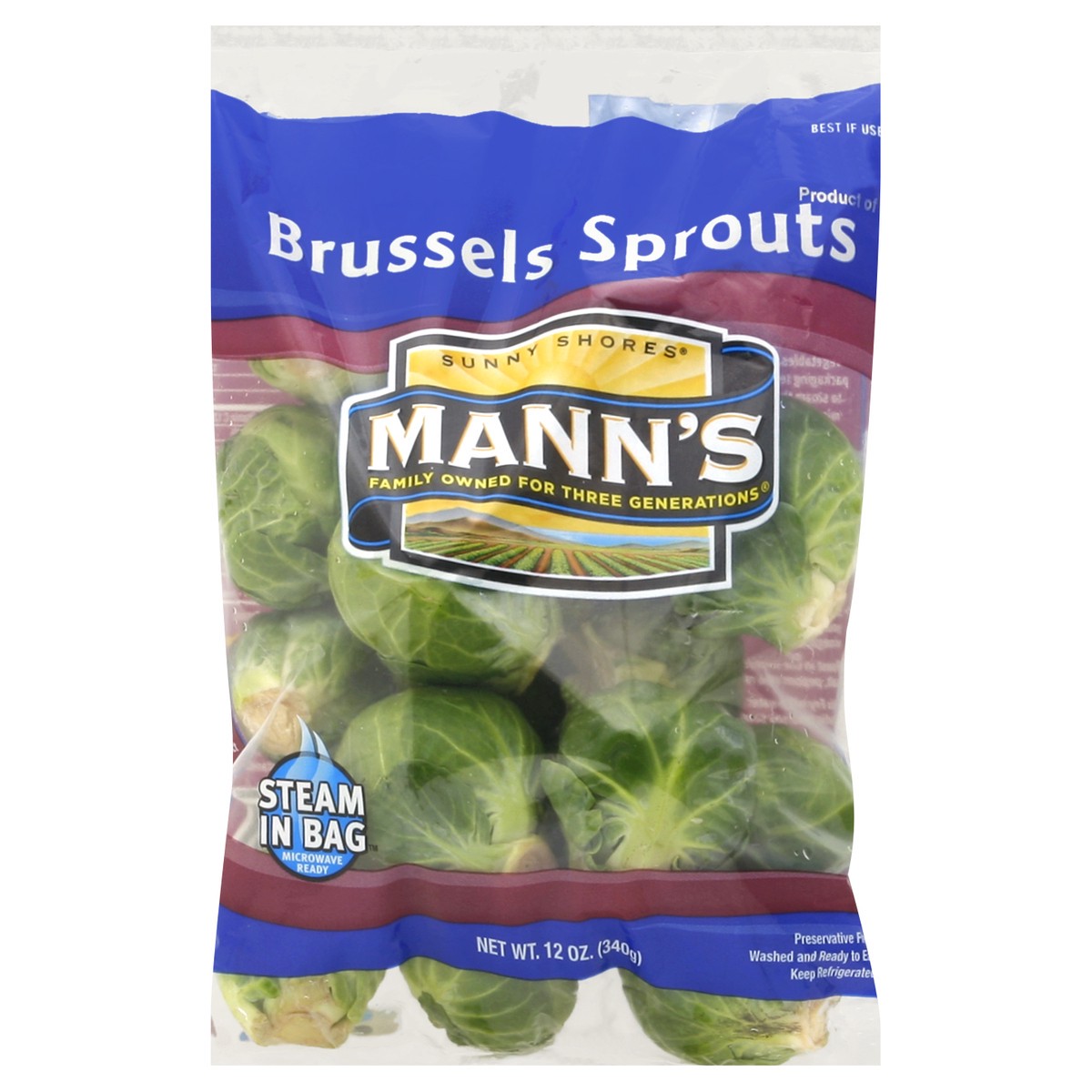 slide 3 of 5, Mann's Brussels Sprouts, 12 oz