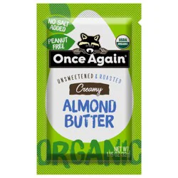 Once Again Unsweetened & Roasted Creamy Almond Butter 1.15 oz