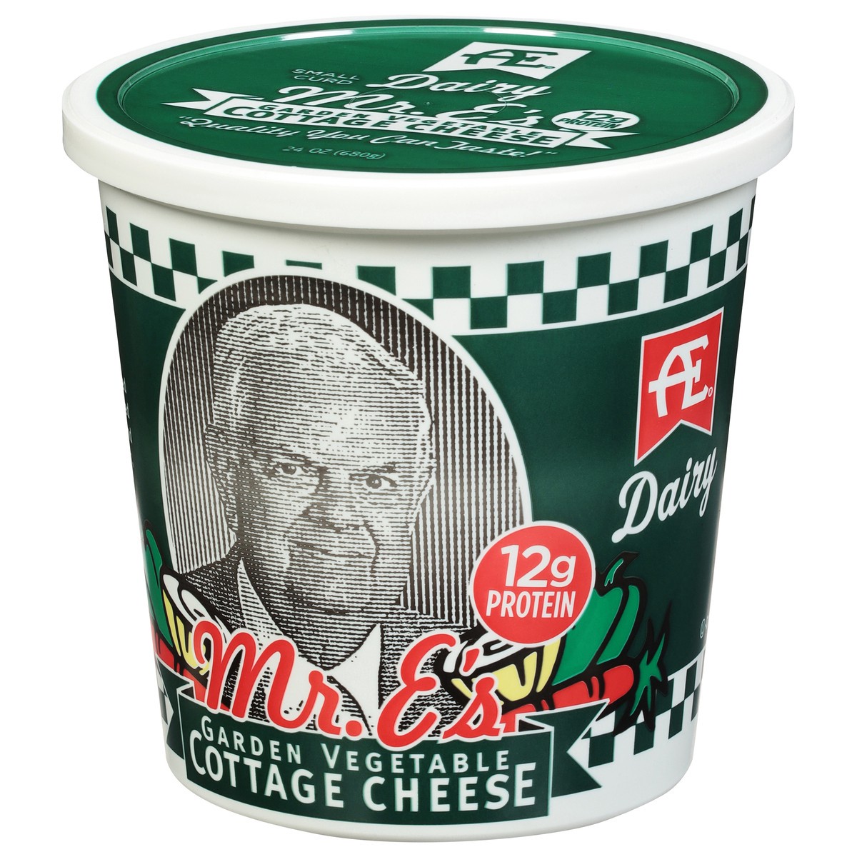 slide 4 of 9, AE Dairy 4% Milkfat Small Curd Garden Vegetable Cottage Cheese - 24 oz, 24 oz