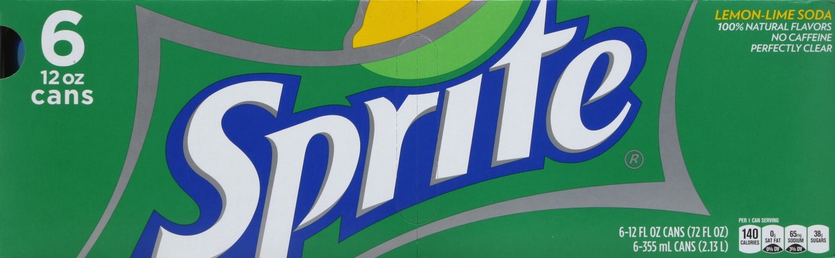 slide 5 of 6, Sprite Soda - 6 ct, 6 ct