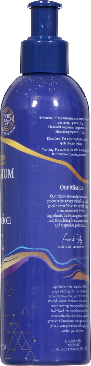 slide 9 of 14, Nfuse Magnesium Melatonin/Lavender Essential Oils Sleep Lotion 8 oz, 8 oz