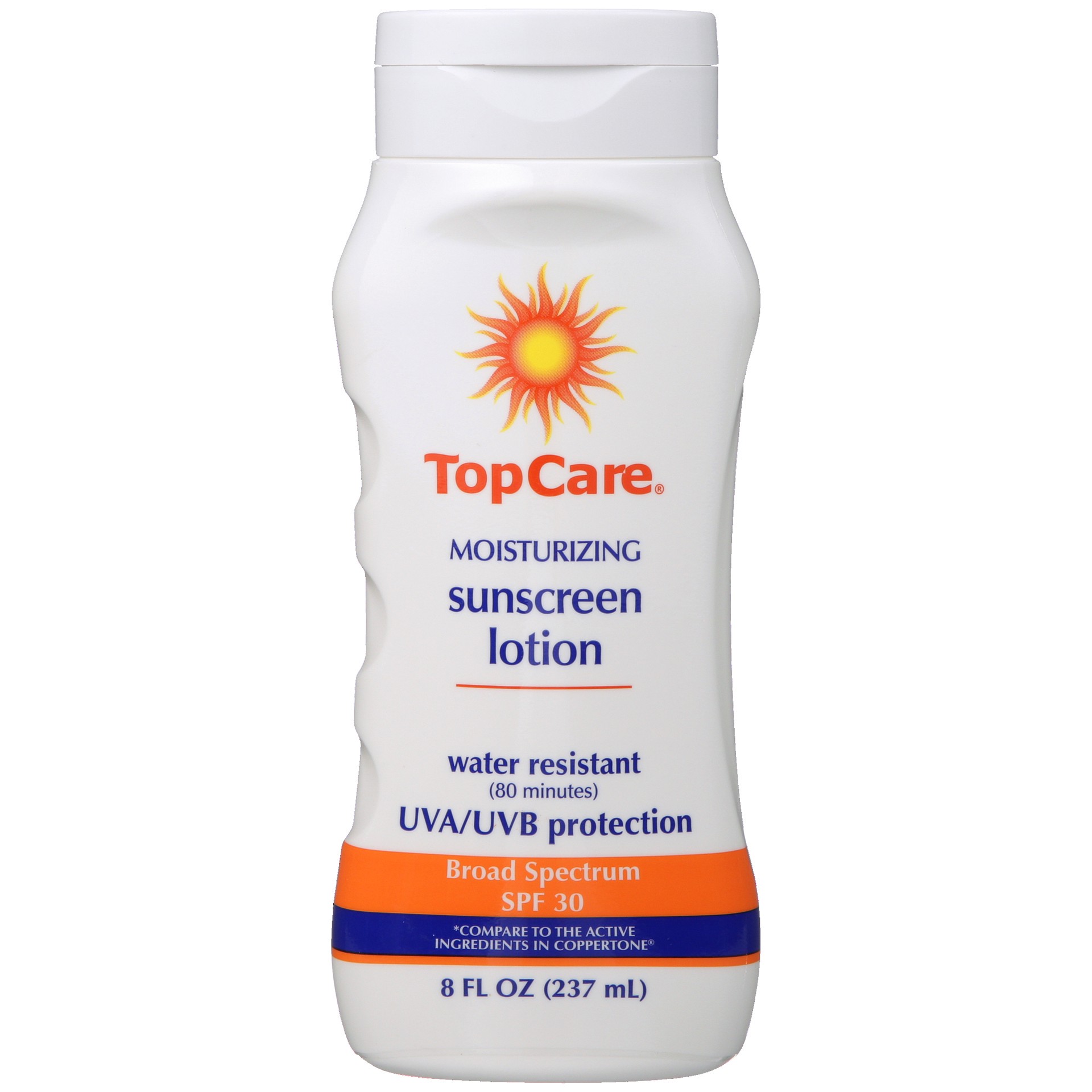 slide 1 of 6, TopCare Moisturizing Sunscreen Lotion SPF 30, 8 fl oz