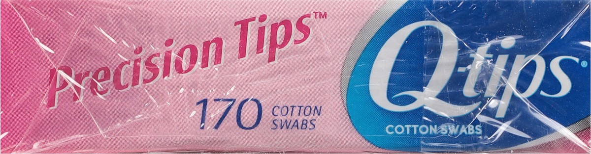 slide 6 of 12, Q-Tips Cotton Swabs, Precision Tips, For Beauty and Home, 100% Cotton, 170 Count, 170 ct