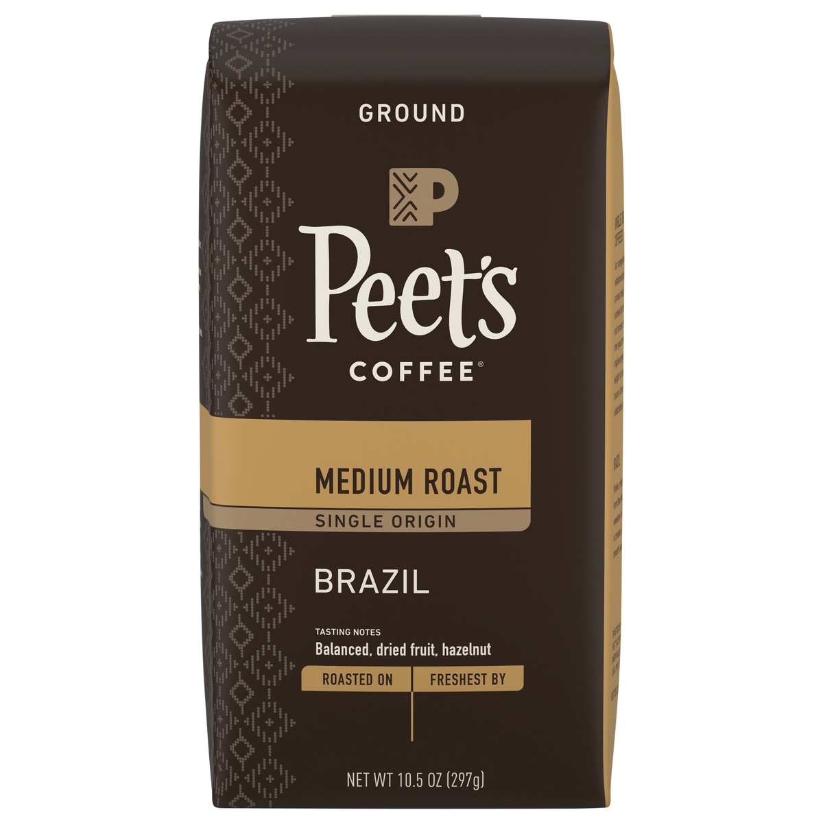 slide 6 of 9, Peet's Medium Roast Brazil Ground Coffee, 10.5 oz