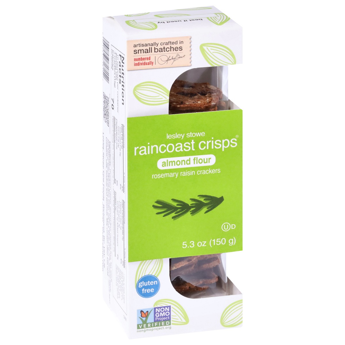 slide 4 of 9, Raincoast Crisps Almond Flour Rosemary Raisin Crackers 5.3 oz, 5.3 oz