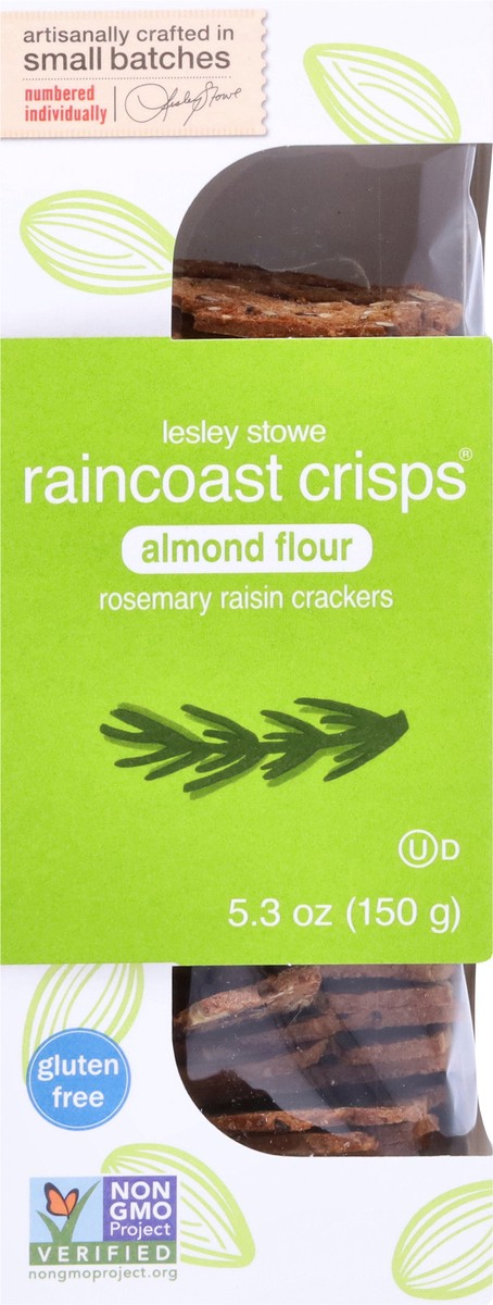 slide 7 of 9, Raincoast Crisps Almond Flour Rosemary Raisin Crackers 5.3 oz, 5.3 oz