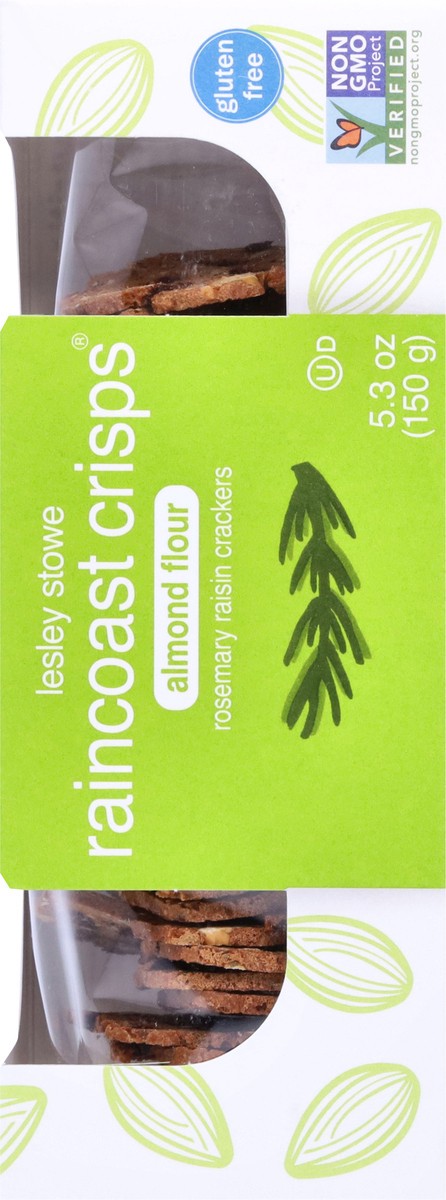 slide 8 of 9, Raincoast Crisps Almond Flour Rosemary Raisin Crackers 5.3 oz, 5.3 oz