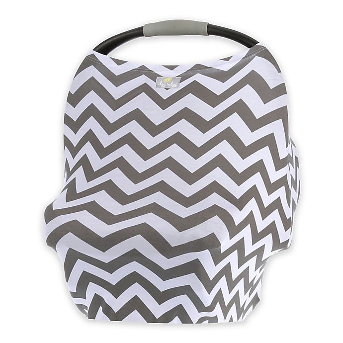 slide 1 of 1, Itzy Ritzy Mom Boss Multi-Use Cover - Grey Chevron, 1 ct